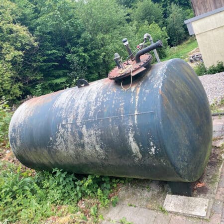 Hauchen Sie ihrem alten, gebrauchten Öltank neues Leben als Regenwasserspeicher ein.